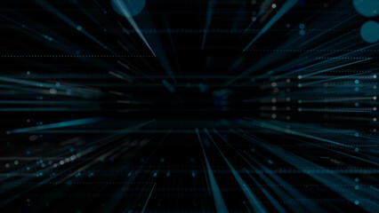 Obraz premium Abstract Futuristic Digital Technology Background, lines and dots.