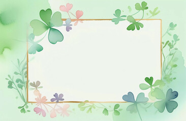 greeting card design with space for text for Patrick's