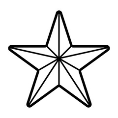 icon golden star christmas decor