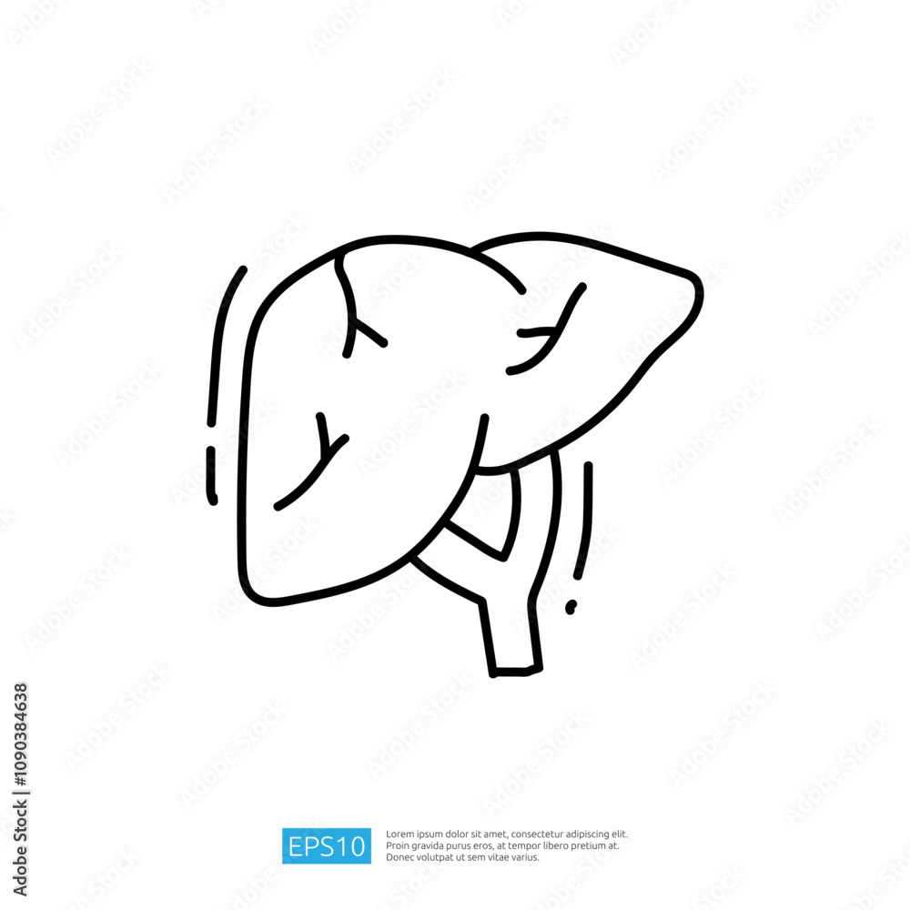 Aufkleber a simple line drawing of a leaf on a branch, representing nature and growth. the design is minimalis