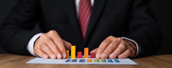 cost of capital concept. Financial consultant presenting a valuation model adjusted for inflation and cost of capital projections