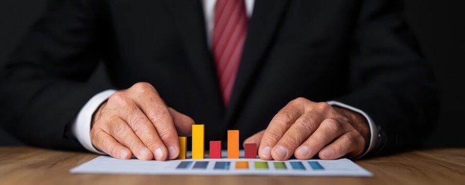 cost of capital concept. Financial consultant presenting a valuation model adjusted for inflation and cost of capital projections - Powered by Adobe