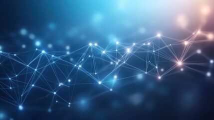 Obraz premium Abstract Digital Network Connections Global Connectivity Data Flow Technology Background