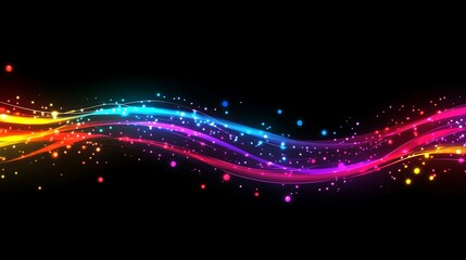 Obraz premium Abstract Rainbow Glow