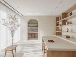 Minimalist Modern Home Interior Design With Wooden Accents