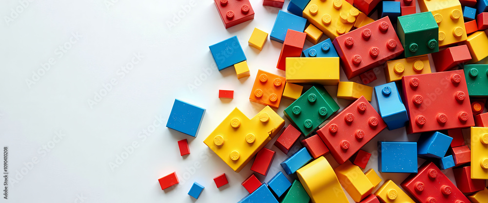 Poster a large pile of colorfuls. thes are in various shapes and sizes, and they are arranged in a way that