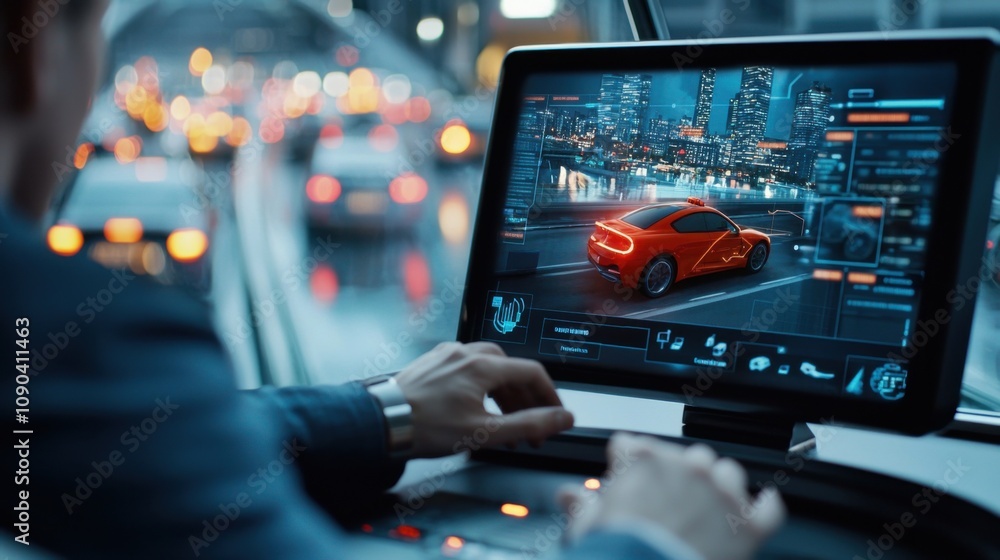 Poster smart technology in vehicle data visualization