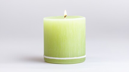 Relaxing candle lighting event minimalist home setting decorative content calm environment close-up view serenity and wellness concept for stress relief