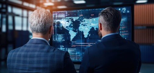 Logistics and shipping strategy meeting global headquarters business analysis corporate environment collaborative viewpoint cargo management