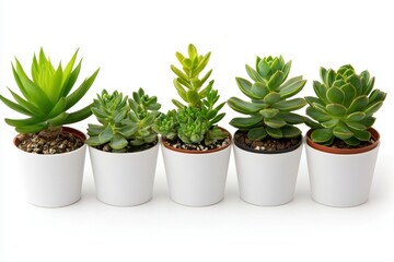 Fototapeta premium Indoor succulent plant collection home decor photography natural light aesthetics