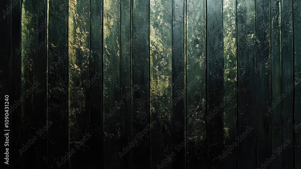 Poster dark textured surface with vertical lines and subtle green highlights
