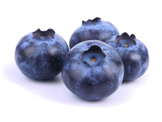 Obraz premium Delicate blueberries isolated on white background