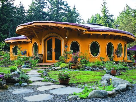 Alternative housing lifestyle, exploring non-traditional homes like yurts, earthships, and tiny houses