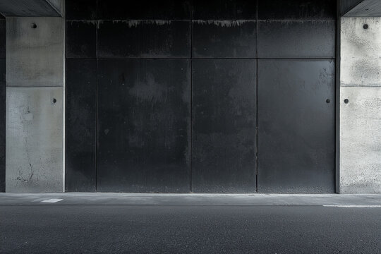 Black wall concrete texture background
