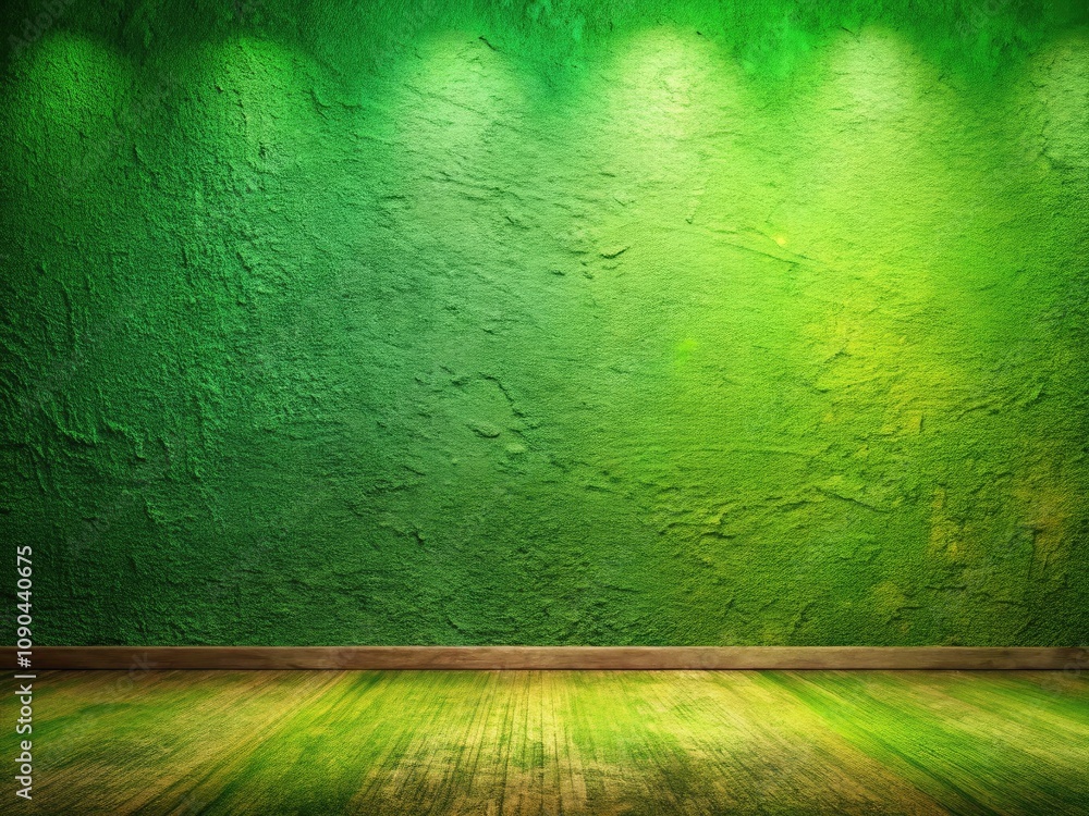 Poster textured green background with earthy tones and soft shadows â€“ a tranquil artistic canvas for crea
