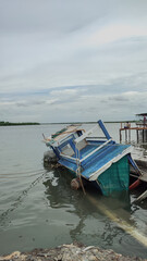 Fototapeta premium boats on the sea
