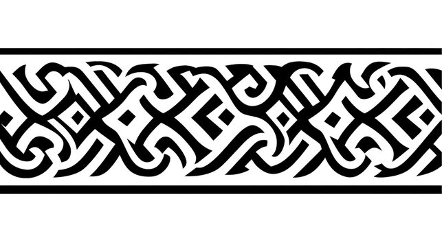 3w black and white stark geometric minimalism border transparant background