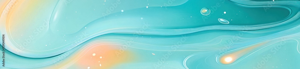 Poster Abstract fluid design with soft colors and gradients, creating a calming visual effect.
