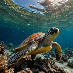Fototapeta premium beautiful turtles