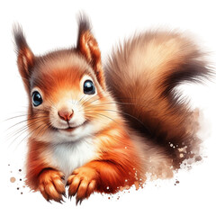 Fototapeta premium squirrel with nut