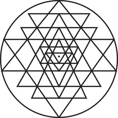 sri yantra scared geometry.eps
