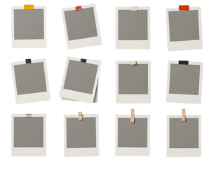 Polaroid Frame, Gray