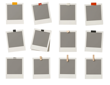 Polaroid Frame, Gray