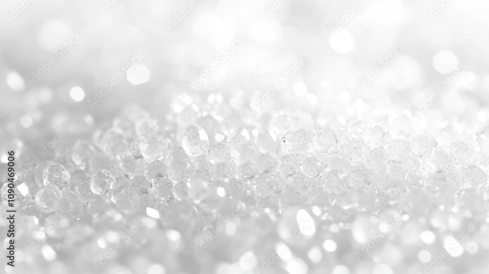 Poster abstract bokeh background of crystals with a soft focus