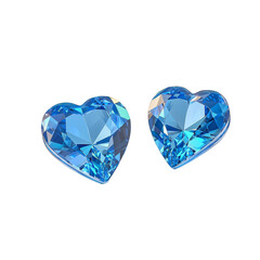 Fototapeta premium heart shaped blue diamond 
