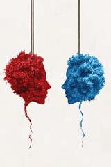 cyberbullying + abuse + behavior, hostile vs compassionate tones represented abstractly on a digital scale