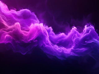 Obraz premium Vibrant purple and pink abstract waves create dynamic, flowing pattern
