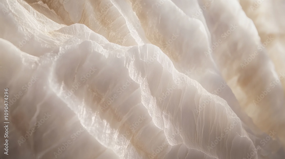 Poster close-up of textured, luminous mineral surface showcasing natural patterns and colors.