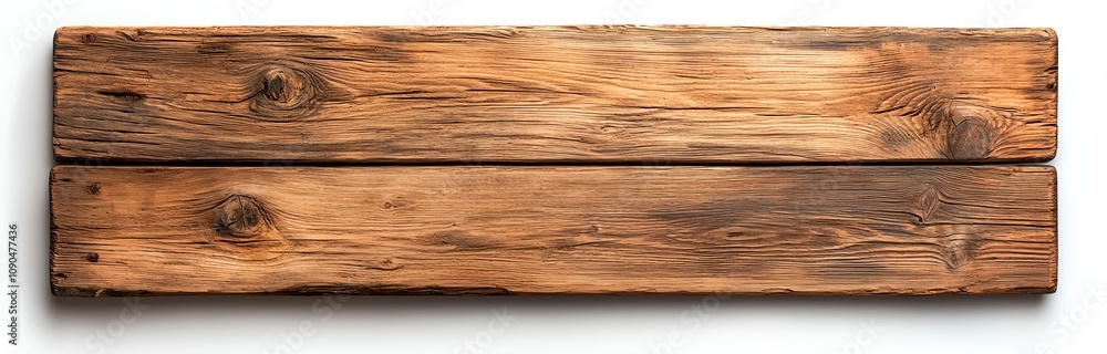 Poster close-up of rustic wooden planks with visible grain and knots, ideal for creating backgrounds or add