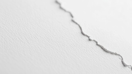 Close-up of a white sheet of paper with a jagged, torn edge.