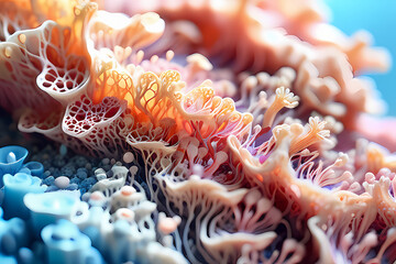 coral reef in aquarium