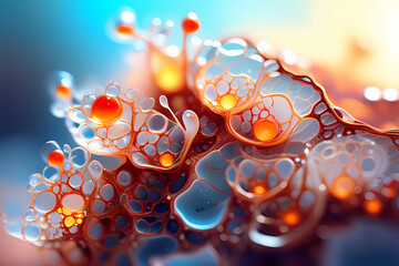 abstract background with bubbles