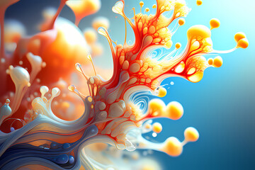 abstract background with bubbles