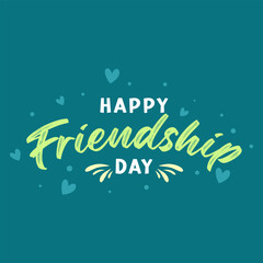 happy friendship day vector background. it is suitable for card, banner or poster