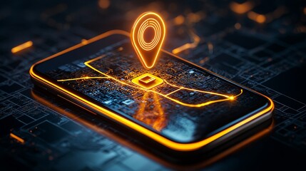 App screen showing delivery tracking, map route with animated elements
