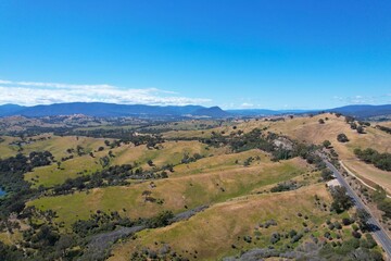 Aerial photo near Acheron Cutting  Alexandra Victoria Australia