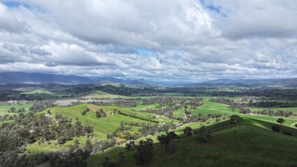 Obraz premium Aerial photo of Alexandra Victoria Australia