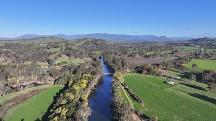 Aerial photo of Alexandra Victoria Australia