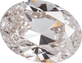 oval diamond crystal gems 