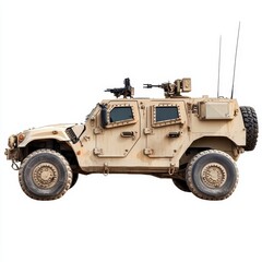 Fototapeta premium Military vehicle designed for transport and protection in tactical operations.