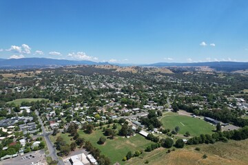 Aerial photo of Alexandra Victoria Australia
