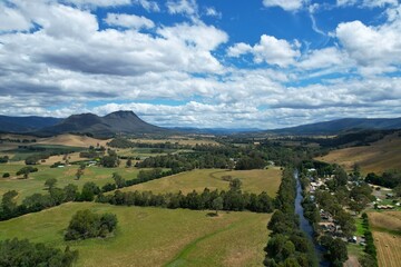 Obraz premium Aerial photo of Taggerty Victoria Australia