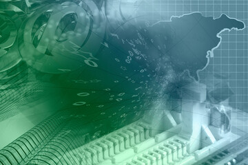 Fototapeta premium Computer background