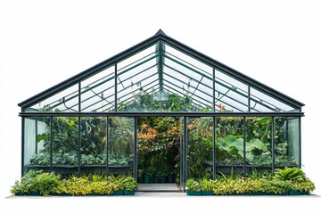 Fototapeta premium A greenhouse filled with plants and flowers.
