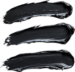 Fototapeta premium black smudge smear cream 