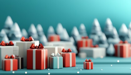 Fototapeta premium Advertisements promoting Christmas sale offers, with eye-catching graphics and festive messaging, christmas sale, offers advertisement